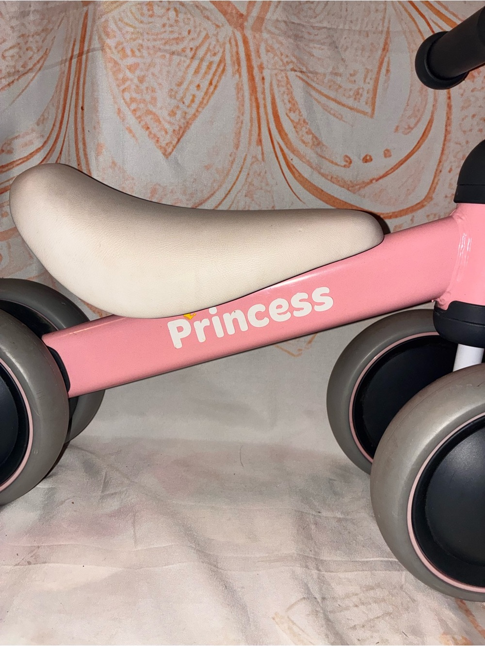 Pink Princess Toddler Ride-On Balance Bike - Picture 8 of 9